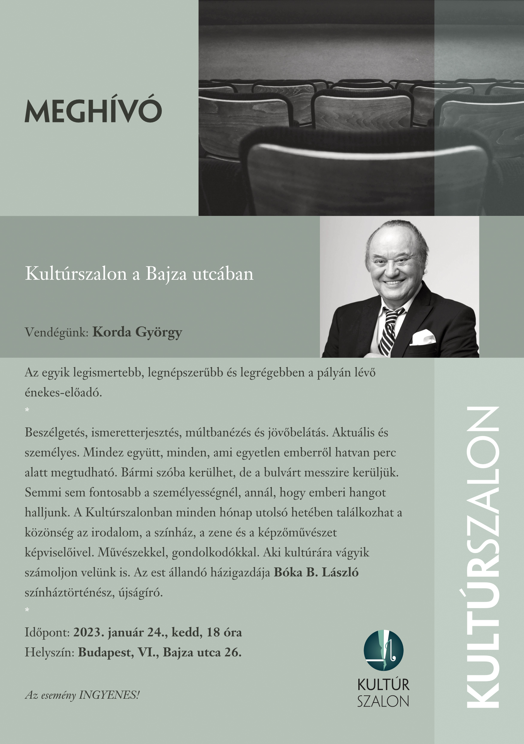 Mazsök Kulturszalon Korda Györggyel